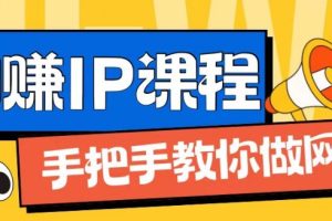 ip合伙人打造1.0，从0到1教你做网创，实现月入过万【揭秘】